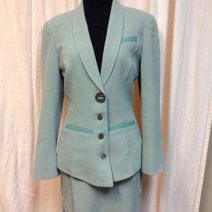 Chantal Thomass Paris Vintage Skirt Suit Mother of Pearl Buttons
